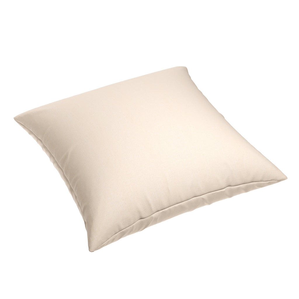 Simple Floor Pillow in Slubby Linen - Cream