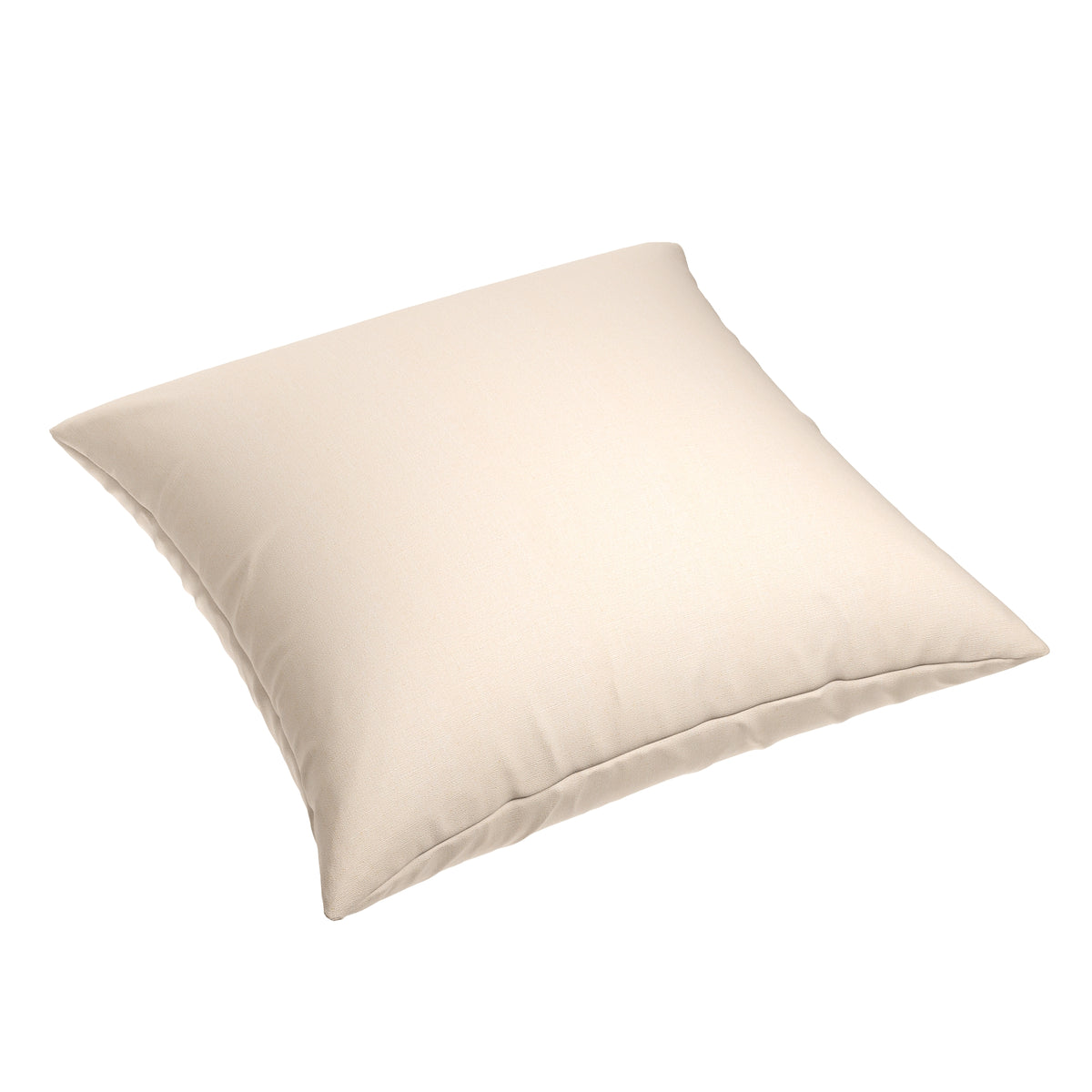 Simple Floor Pillow in Slubby Linen - Cream