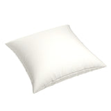 Simple Floor Pillow in Slubby Linen - White