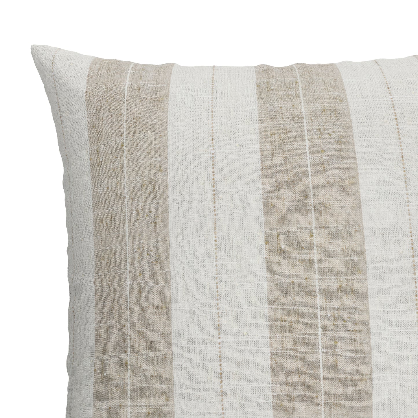 Simple Floor Pillow in French Laundry Stripe - Champagne