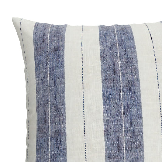 Simple Floor Pillow in French Laundry Stripe - Navy