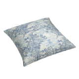 Simple Floor Pillow in Country Toile - Sapphire