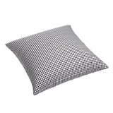 Simple Floor Pillow in Gingham - Black