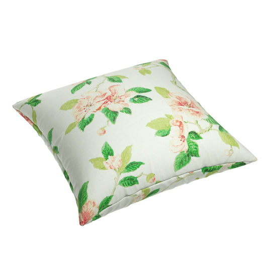 Simple Floor Pillow in Grandma's Floral - Coral