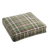 Box Floor Pillow in Tartan - Evergreen