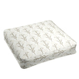 Box Floor Pillow in Cottage Flowers - Vanilla