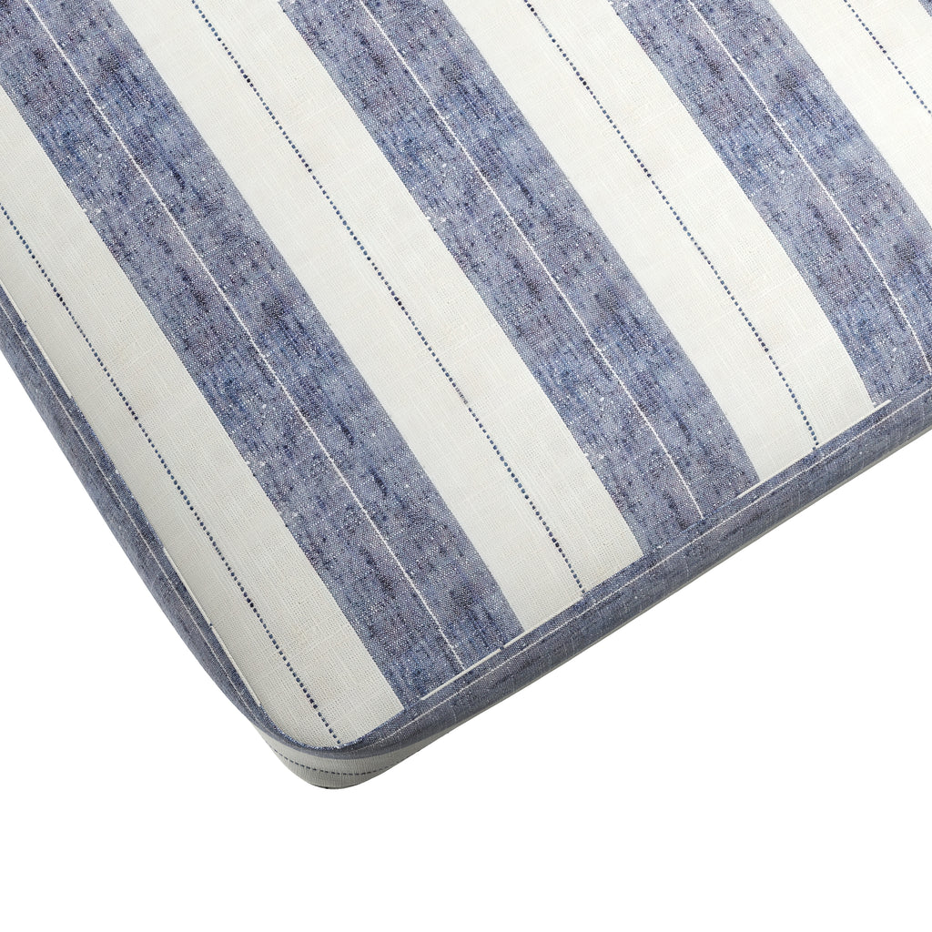 Box Floor Pillow in French Laundry Stripe - Navy
