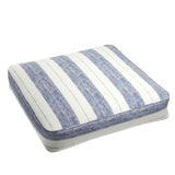 Box Floor Pillow in French Laundry Stripe - Navy