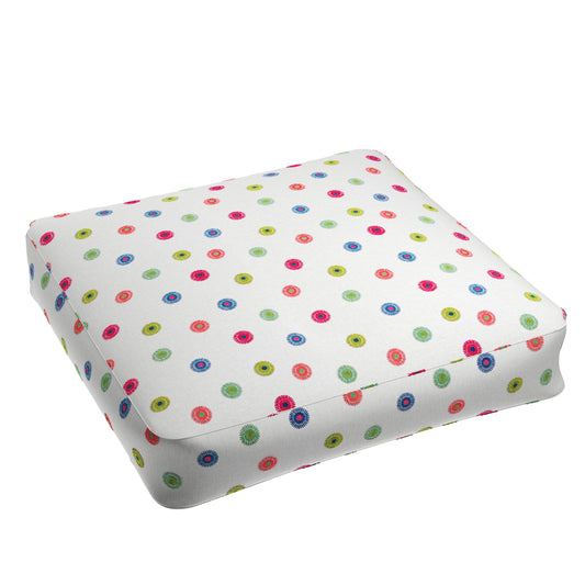 Box Floor Pillow in Coming Up Daisies
