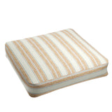 Box Floor Pillow in French Laundry Stripe - Apricot