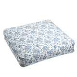 Box Floor Pillow in Toile - Blue Skies