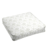 Box Floor Pillow in Toile - Rich Cream