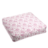 Box Floor Pillow in Toile - Strawberry