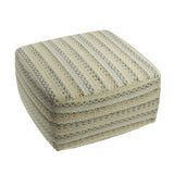 Square Pouf in Missing Link - Agave