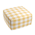 Square Pouf in Buffalo Check - Sunny