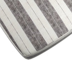 Square Pouf in French Laundry Stripe - Midnights