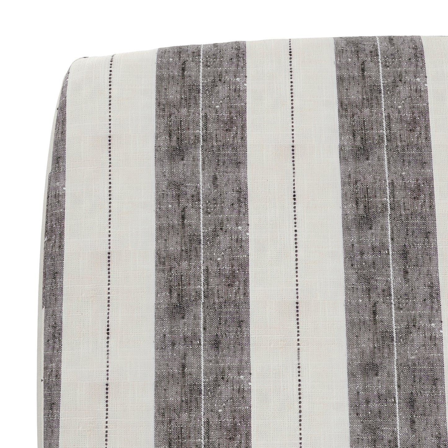 Square Pouf in French Laundry Stripe - Midnights