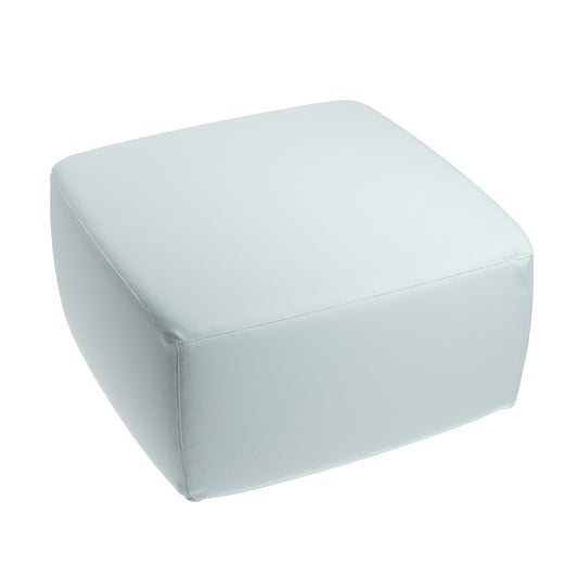 Square Pouf in Baldwin - Baby Blue