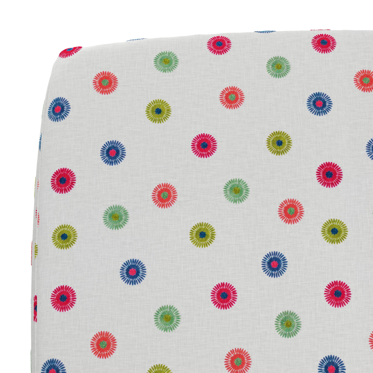 Square Pouf in Coming Up Daisies