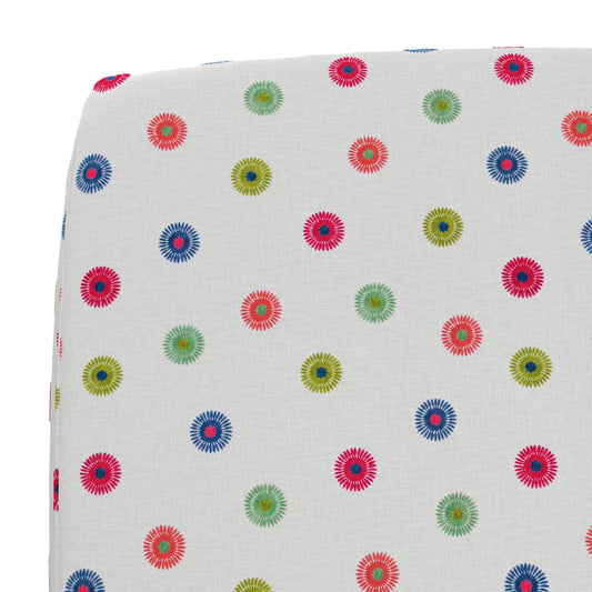 Square Pouf in Coming Up Daisies