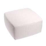 Square Pouf in Gingham - Light Pink