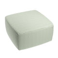 Square Pouf in Gingham - Sage