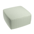 Square Pouf in Gingham - Sage