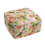 Square Pouf in Garden Tea Time - Pink