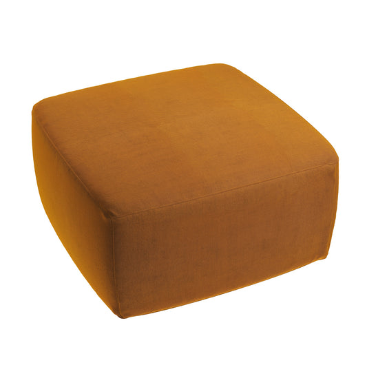 Square Pouf in Classic Velvet - Amber