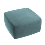 Square Pouf in Classic Velvet - Seaside