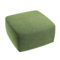 Square Pouf in Classic Velvet - Aloe