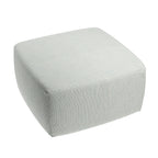 Square Pouf in Ditsy - Fresh Blue