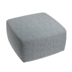 Square Pouf in Ditsy - Indigo