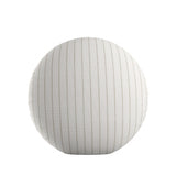 Circular Throw Pillow in Sand Dollar Stripes