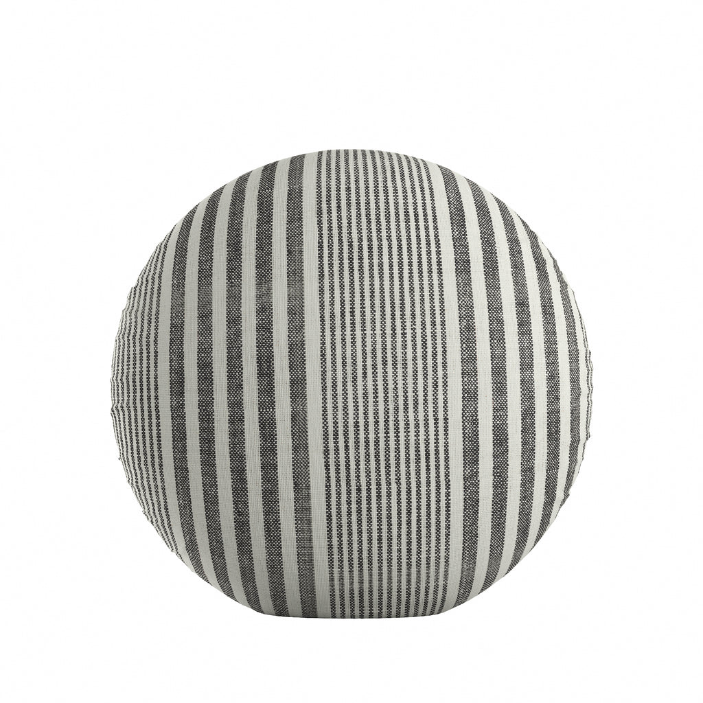 Circular Throw Pillow in All Lined Up - Loon