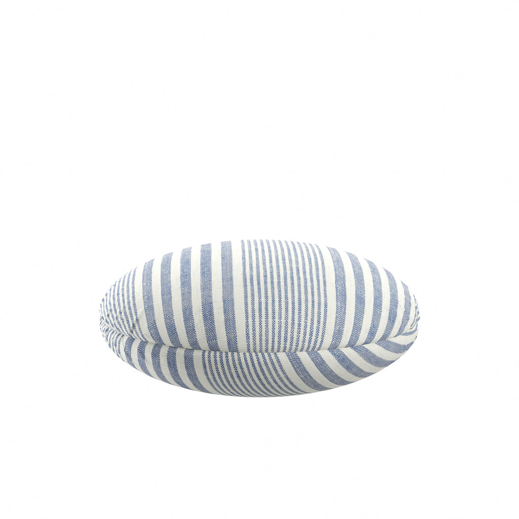 Circular Throw Pillow in All Lined Up Lake