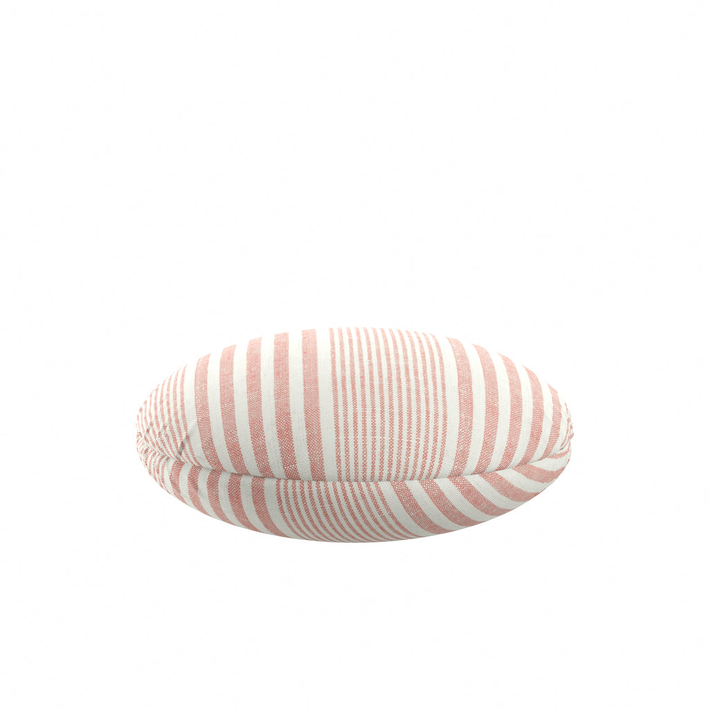 Circular Throw Pillow in All Lined Up Sunset