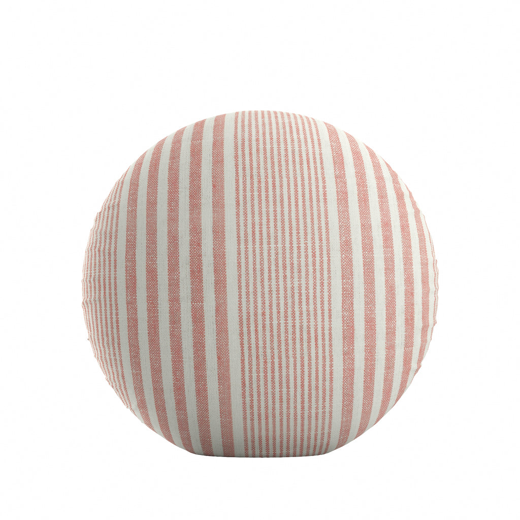 Circular Throw Pillow in All Lined Up Sunset