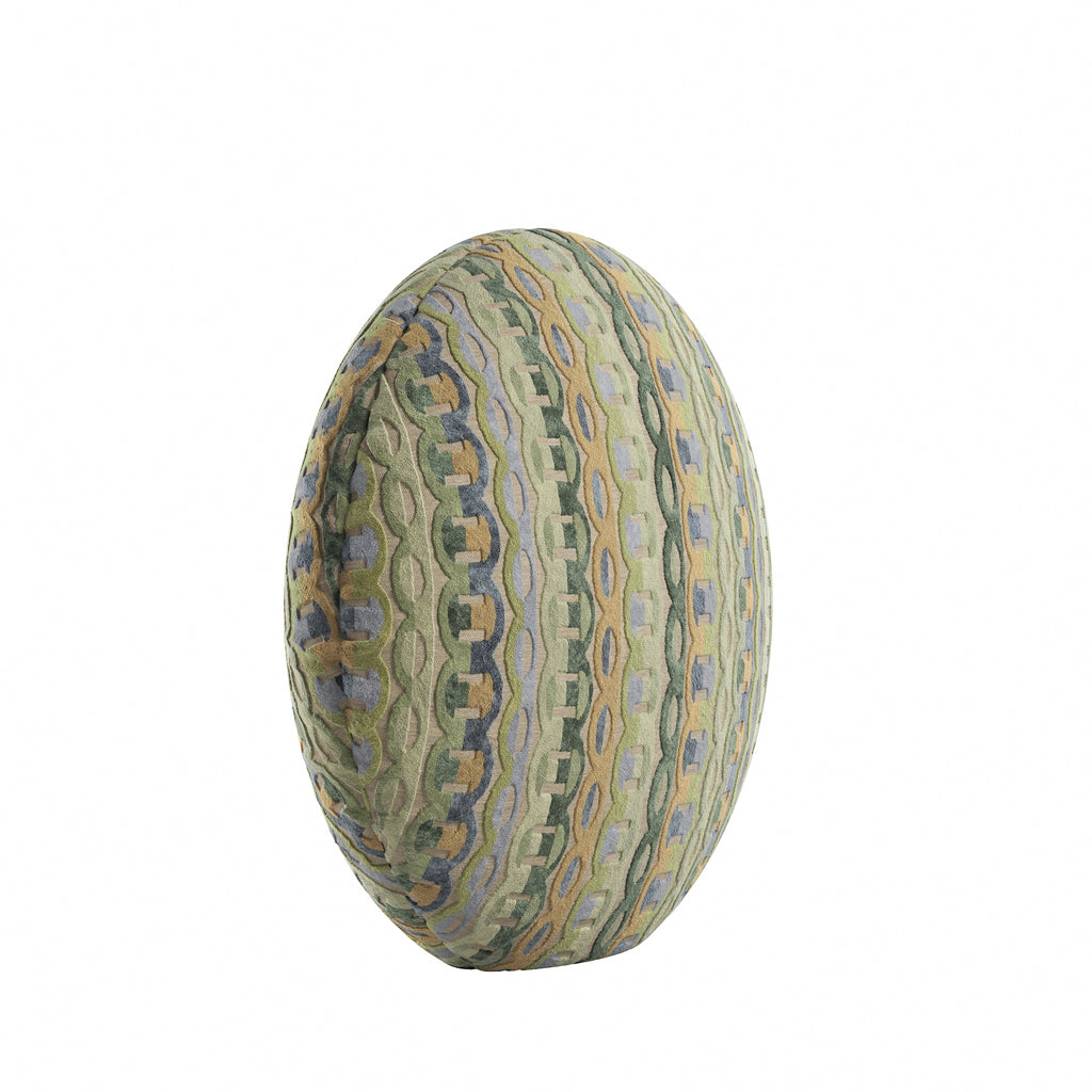 Circular Throw Pillow in Missing Link Agave