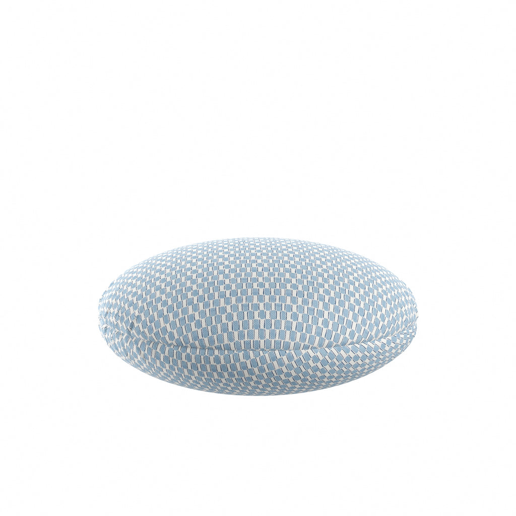 Circular Throw Pillow in Checking In Pool