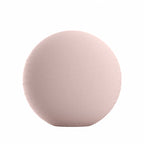 Circular Throw Pillow in Classic Linen Blush