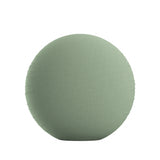 Circular Throw Pillow in Classic Linen Olive