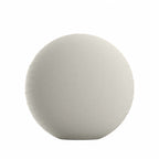 Circular Throw Pillow in Classic Linen Heathered Dove