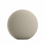 Circular Throw Pillow in Classic Linen Toast