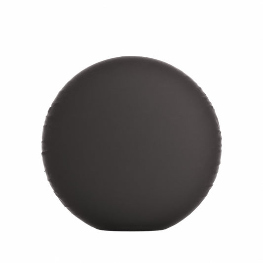 Circular Throw Pillow in Classic Velvet Charcoal