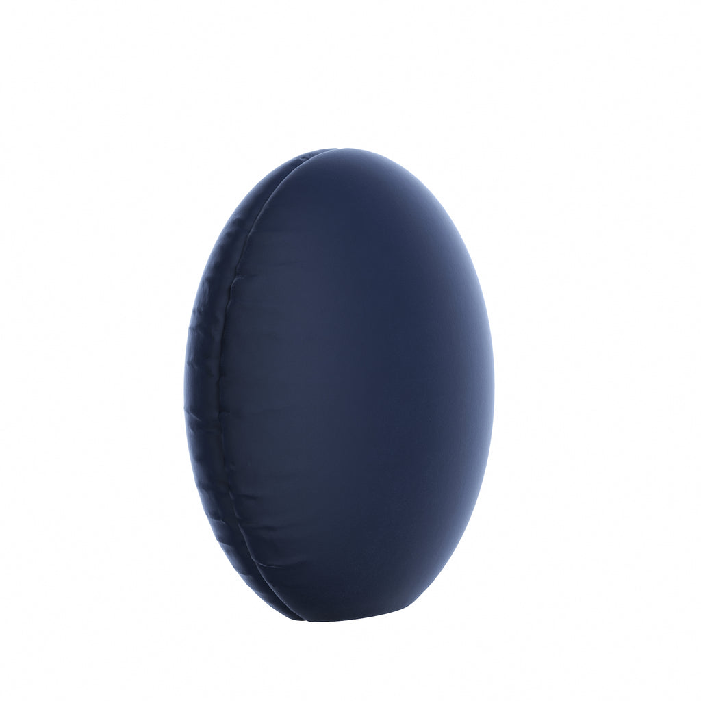 Circular Throw Pillow in Classic Velvet Navy