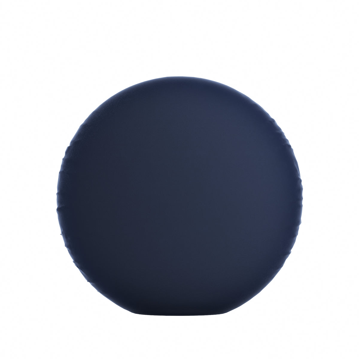 Circular Throw Pillow in Classic Velvet Navy