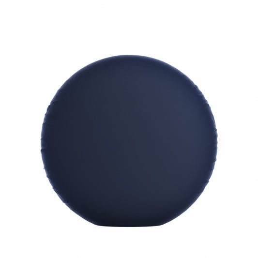 Circular Throw Pillow in Classic Velvet Navy