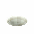 Circular Throw Pillow in Foxy Plaid Dune