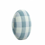 Circular Throw Pillow in Foxy Plaid Harbor